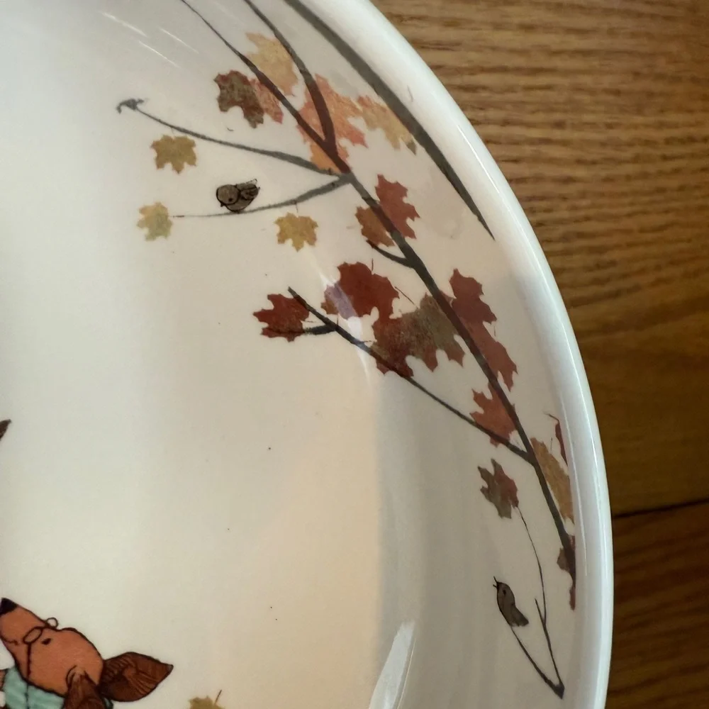 Dogs Dogs Dogs Pier 1 Imports Ironstone Ceramic Bowl Poodle Winer Dog Bull dog